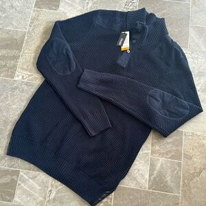 Buffalo David Bitton size XXL crewneck, zip and button sweater waffle knit Polo